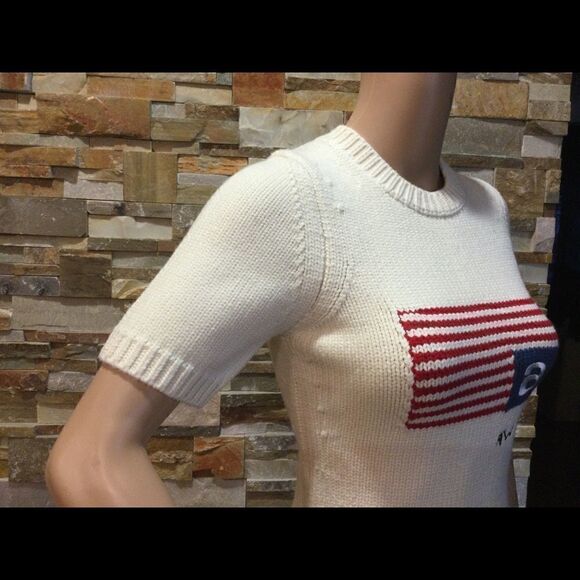 ALEXANDER WANG Knitted Flag Top In White - Picture 4 of 9